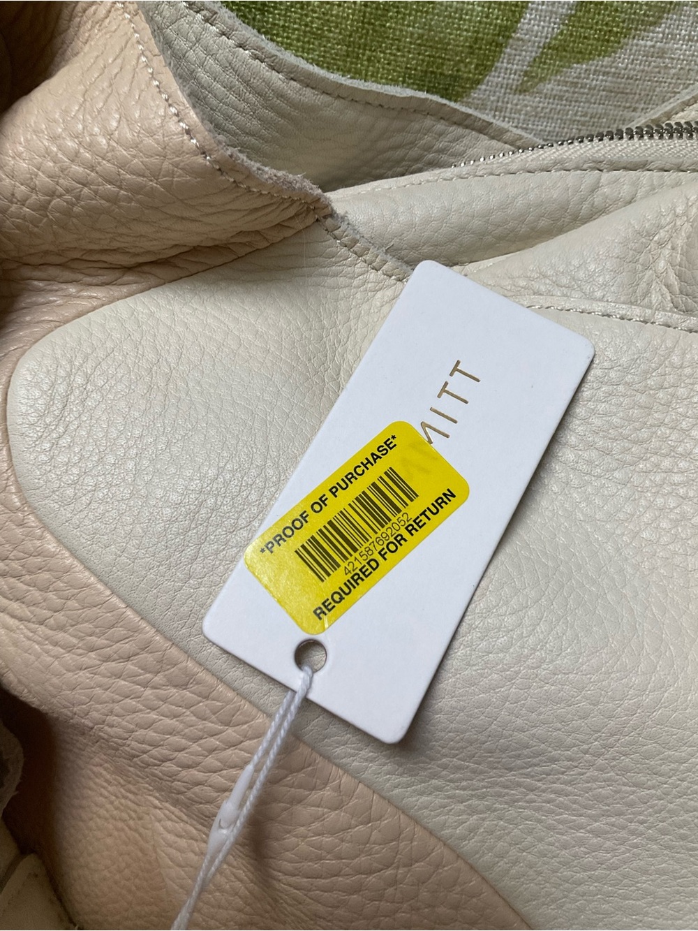 Hammitt Cream and Beige Two-Tone Leather Shoulder Bag - Picture 11 of 13